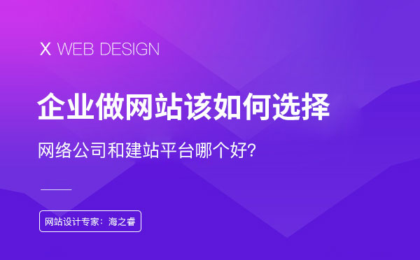 做網(wǎng)站找網(wǎng)絡(luò)公司和找建站平臺哪個(gè)好